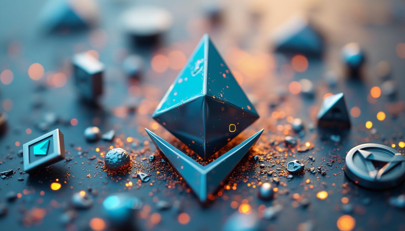 a symbolic image of BlackRock’s logo with Ethereum, Polygon, Avalanche, and other blockchain logos around it could capture the fund’s multichain integration.